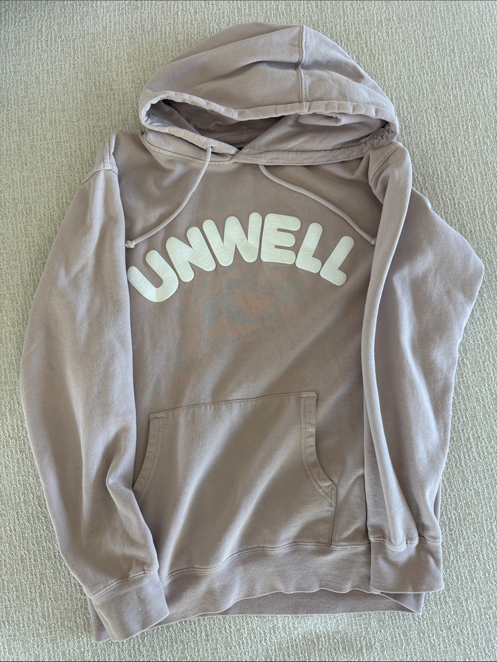 UNWELL Pullover Hoodie in Light Mauve